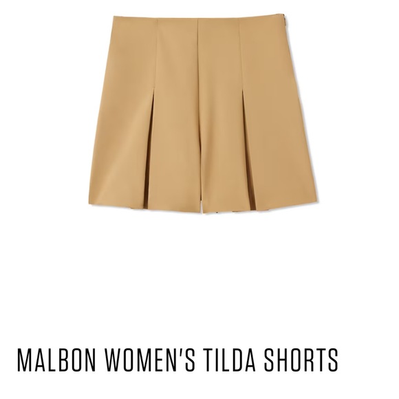 Malbon Golf Women's Tan Tilda Shorts - Picture 1 of 5